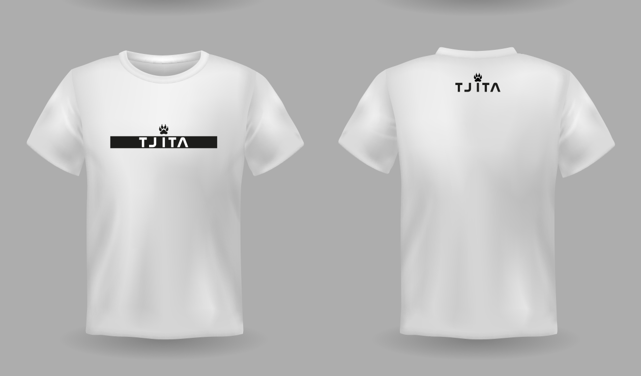 TJITA balk shirt - Tjita shirt wit balk 1 - 1841 (L)